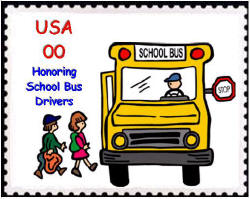 School Bus Driver Stamp