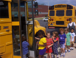 School bus & children