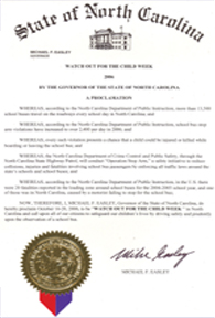 Governors Proclamation